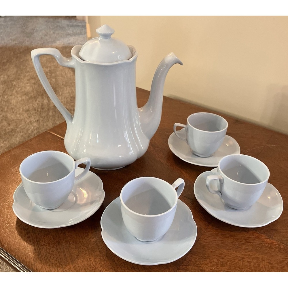 Vintage Johnson Brothers Greydawn‎ 10 Piece Tea Set EUC